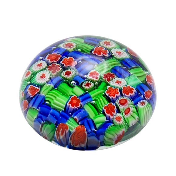 VINTAGE MURNO Millefiori Glass Paperweight - Picture 2 of 6